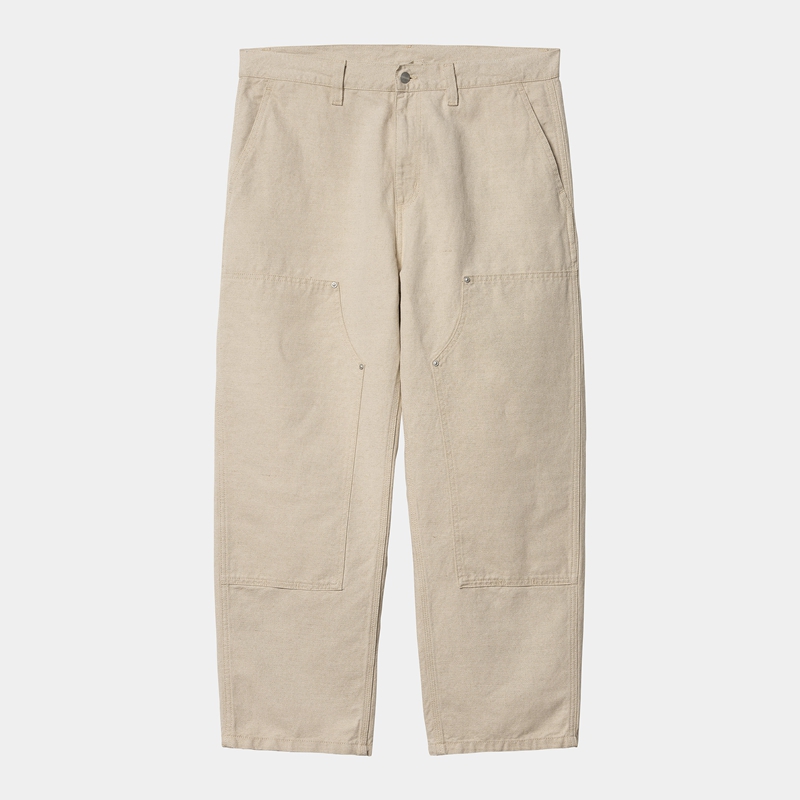 Cream Men Carhartt Walter Double Knee Pants | RUN-782945