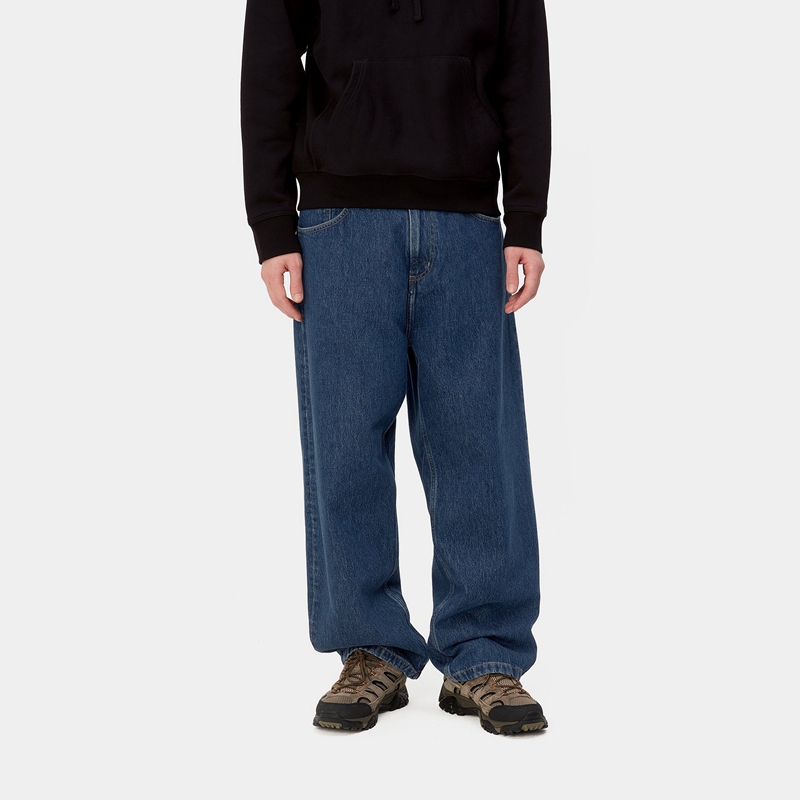 Dark Blue Men Carhartt Brandon Pants | UQY-347691