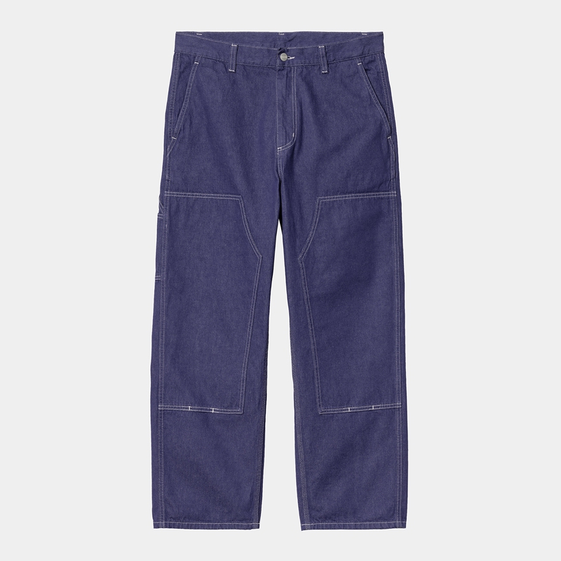 Dark Blue Men Carhartt Midland Double Knee Pants | ZQR-674539