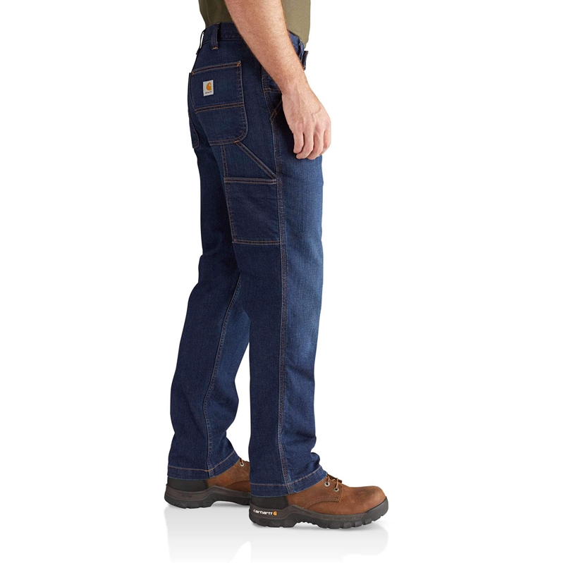 Dark Blue Men Carhartt Rugged Flex® Relaxed Fit Utility Jeans | ZRS-246178