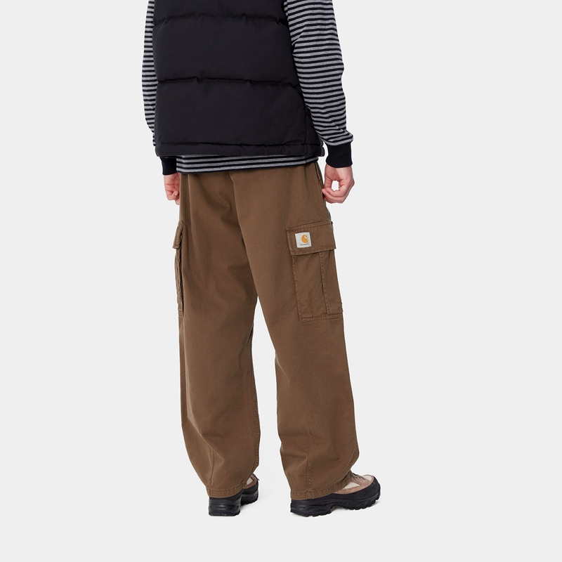 Dark Brown Men Carhartt Cole Cargo Pants | ZBF-732461