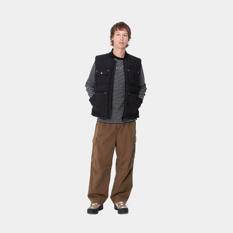 Dark Brown Men Carhartt Cole Cargo Pants | ZBF-732461