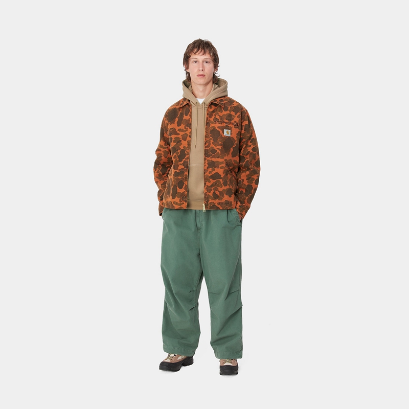 Dark Brown Men Carhartt Duck Detroit Jackets | YMA-704195