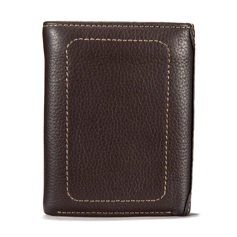 Dark Brown Men Carhartt Milled Pebble Trifold Wallets | TRB-265049