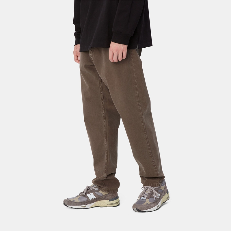 Dark Brown Men Carhartt Newel Pants | IMZ-156742