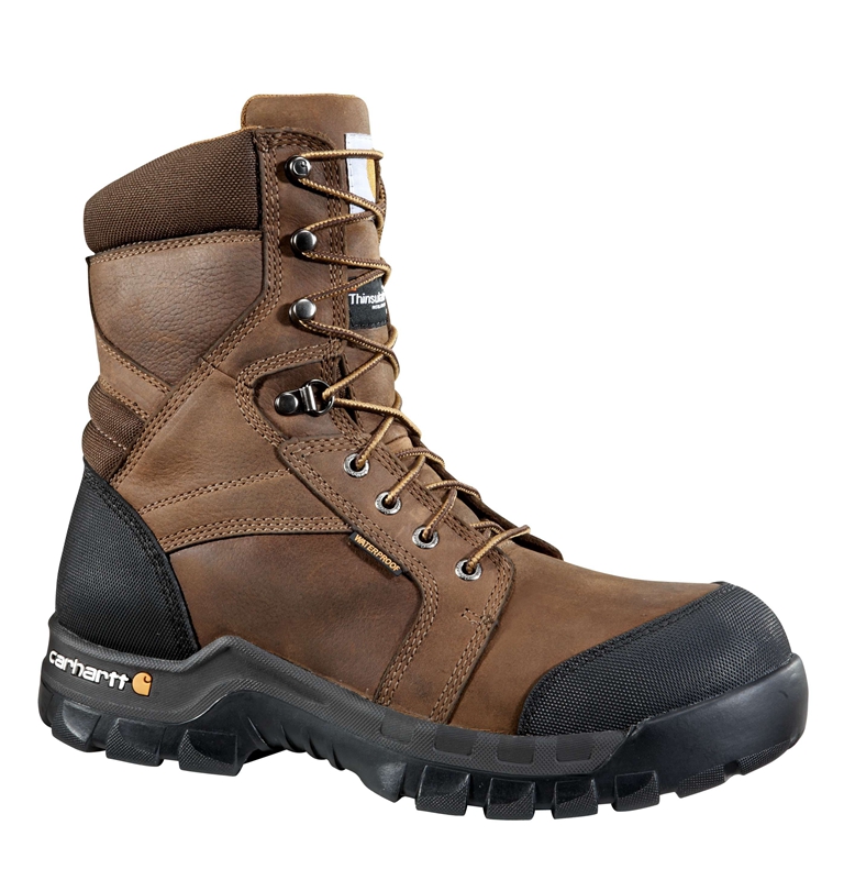 Dark Brown Men Carhartt Rugged Flex® Waterproof Insulated 8\