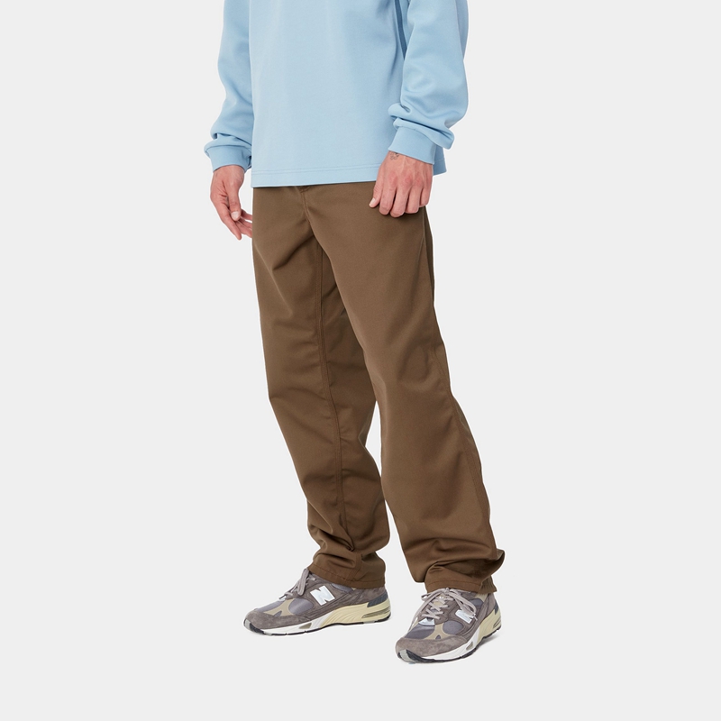 Dark Brown Men Carhartt Simple Pants | LCR-235791