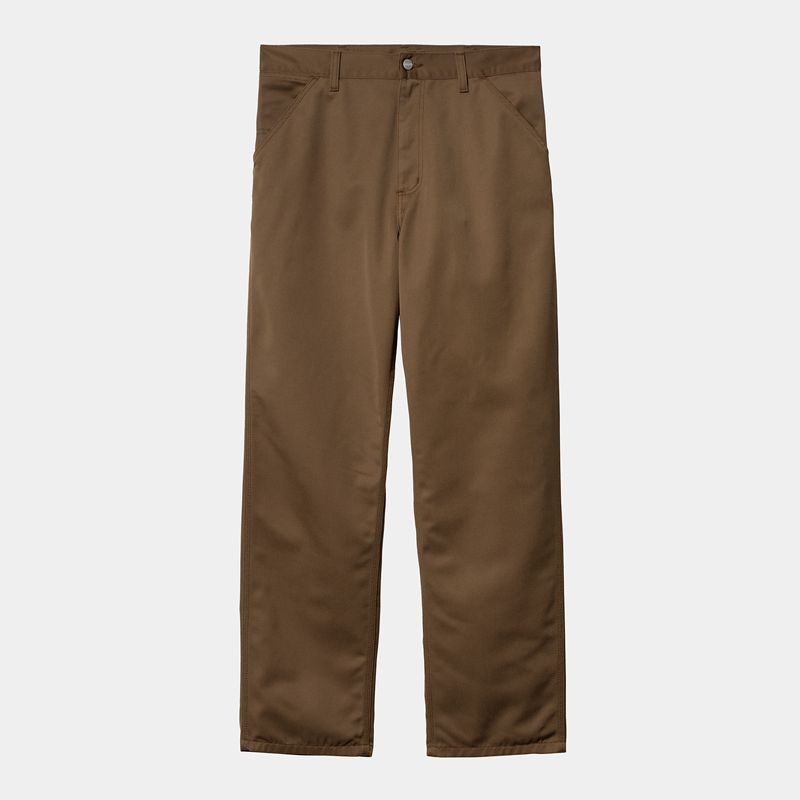 Dark Brown Men Carhartt Simple Pants | LCR-235791