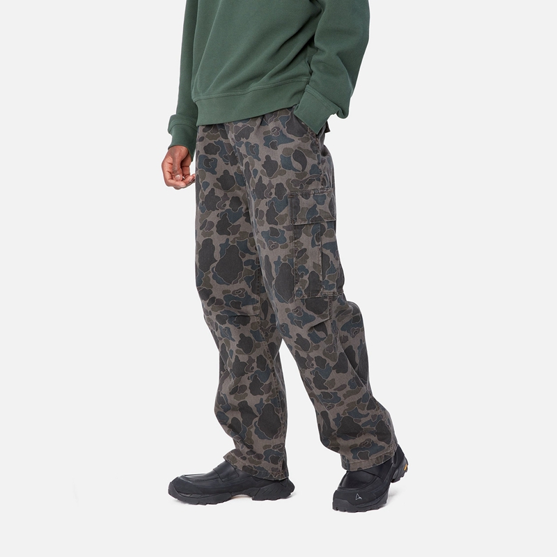 Dark Grey Men Carhartt Cole Cargo Pants | NCR-396574