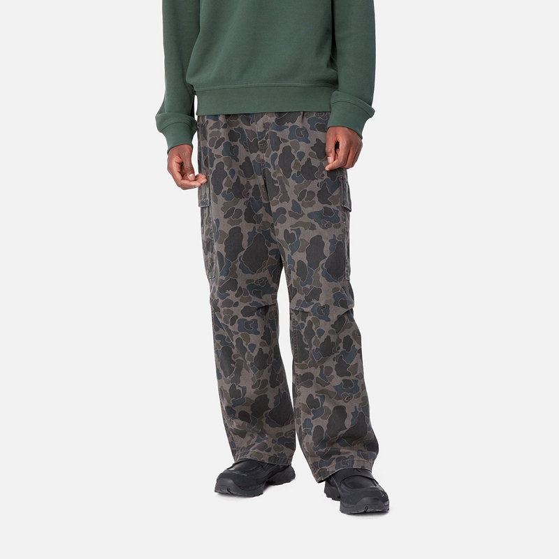 Dark Grey Men Carhartt Cole Cargo Pants | NCR-396574