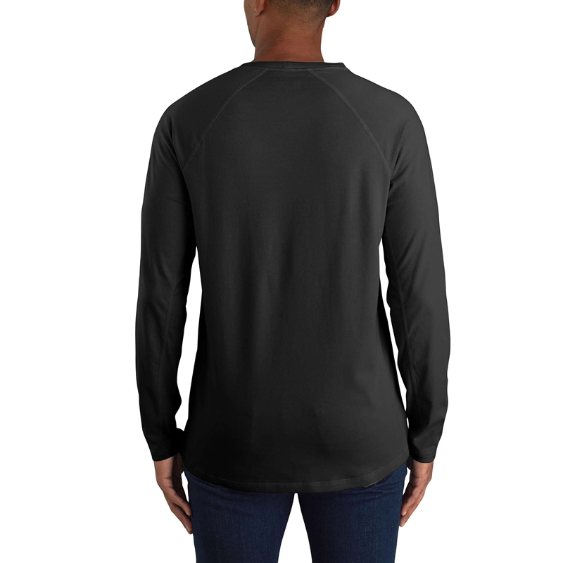 Dark Grey Men Carhartt Force® Relaxed Fit Long-Sleeve Pocket T-Shirt | TZY-924360