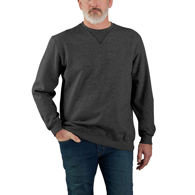 Dark Grey Men Carhartt Loose Midweight Crewneck Sweatshirt | OGS-543029