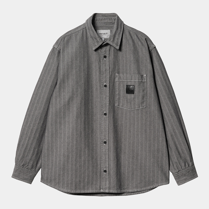 Dark Grey Men Carhartt Menard Shirt Jackets | HGB-381620