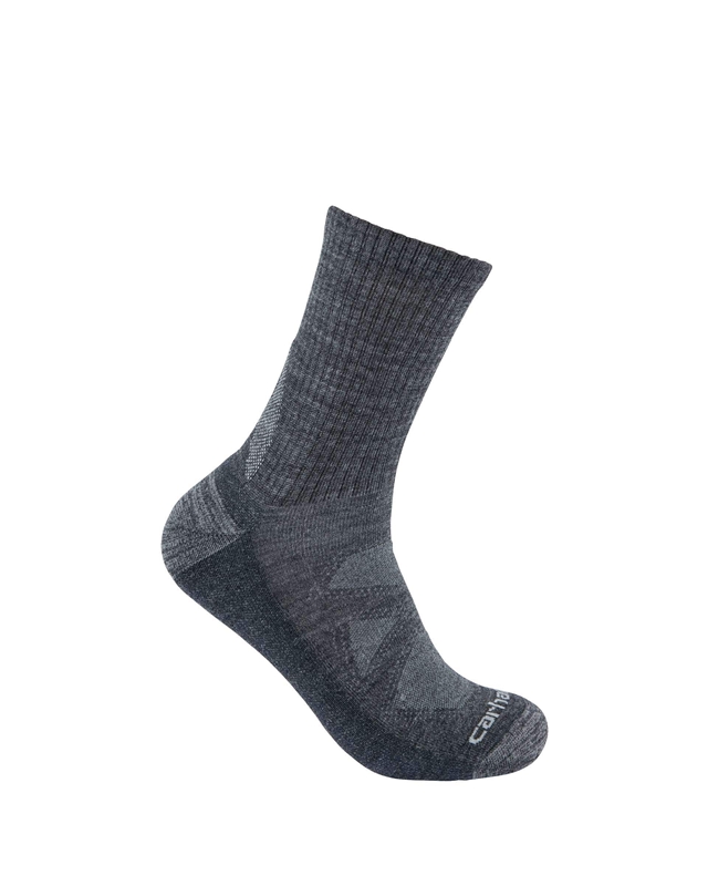 Dark Grey Men Carhartt Midweight Merino Wool Blend Crew Socks | HIT-081397