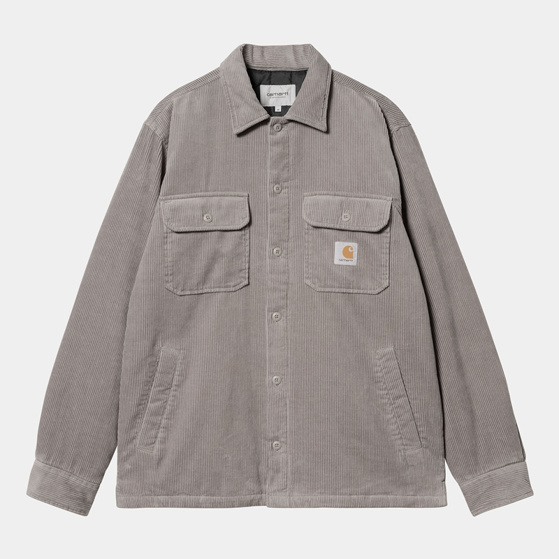 Dark Grey Men Carhartt Whitsome Shirt Jackets | MBR-548970