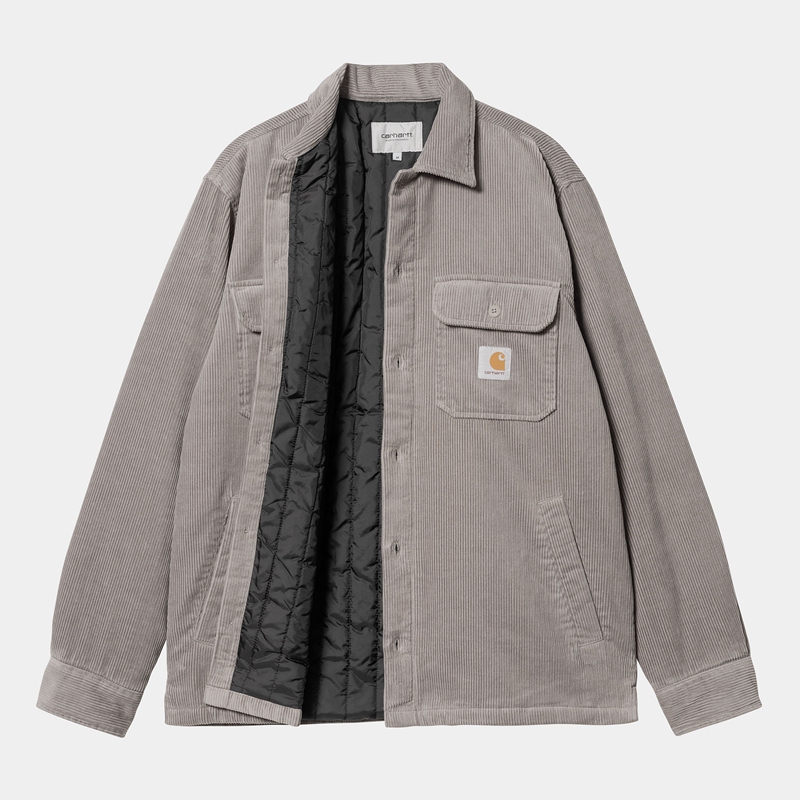 Dark Grey Men Carhartt Whitsome Shirt Jackets | MBR-548970