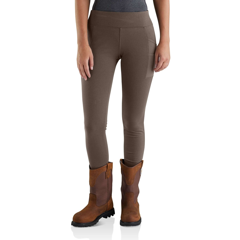 Dark Grey Women Carhartt Force® Lightweight Pocket Leggings | HZN-813752