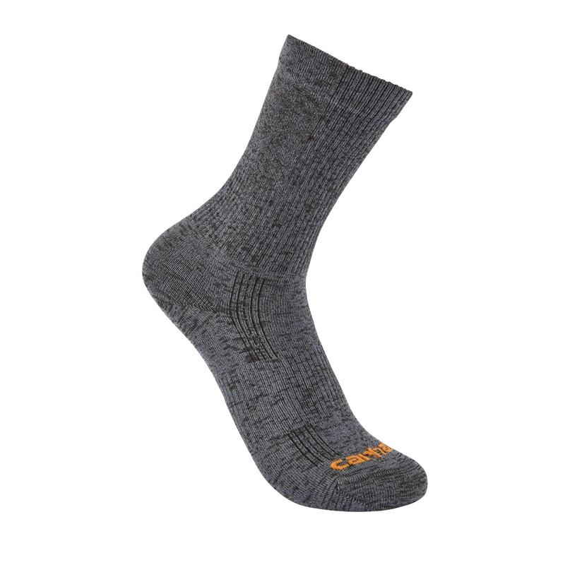 Dark Grey Women Carhartt Lightweight Durable Nylon-Synthetic BlendShort Crew Socks | TPK-583920