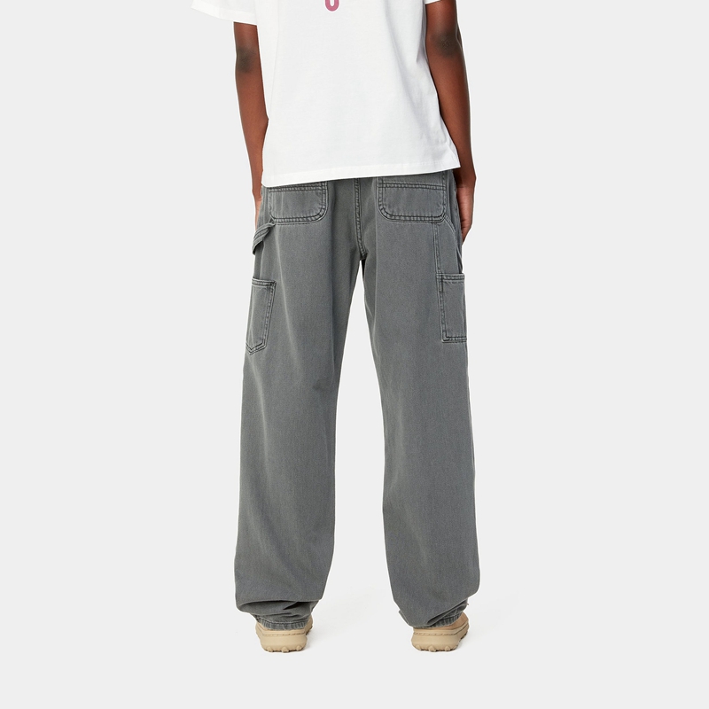 Dark Grey Women Carhartt Pierce Straight Pants | XLG-197684