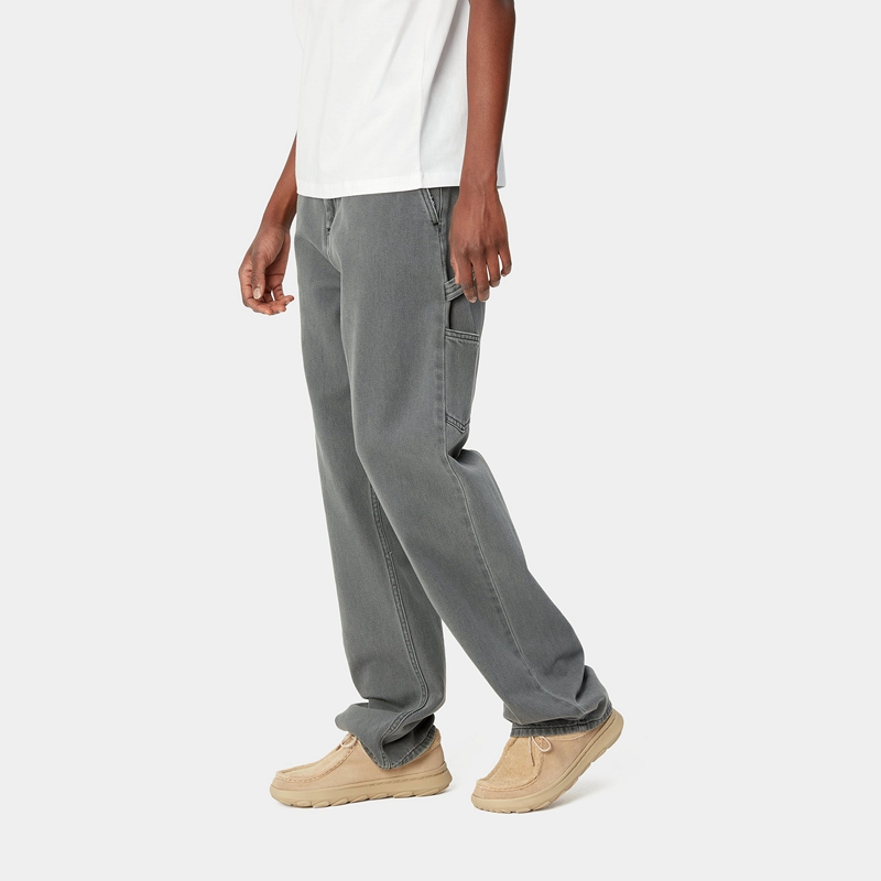 Dark Grey Women Carhartt Pierce Straight Pants | XLG-197684