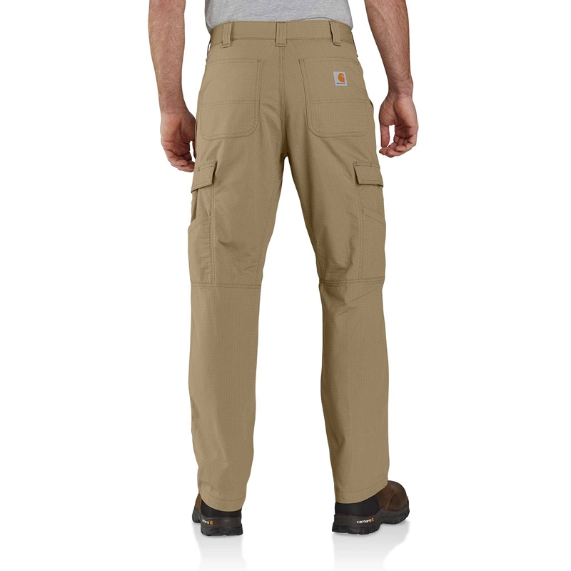 Dark Khaki Men Carhartt Force® Relaxed Fit Ripstop Cargo Work Pants | IBG-184769