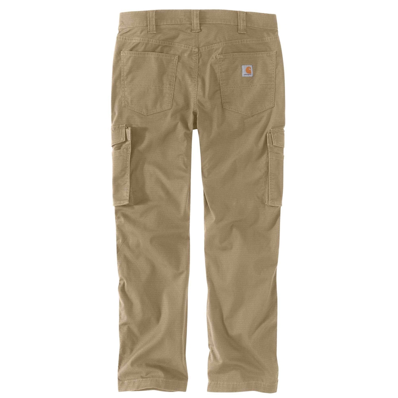 Dark Khaki Men Carhartt Force® Relaxed Fit Ripstop Cargo Work Pants | GRK-613290