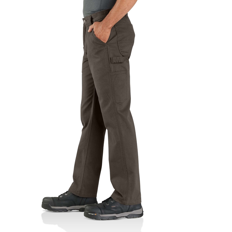 Dark Khaki Men Carhartt Utility Work Pants | ESQ-319574