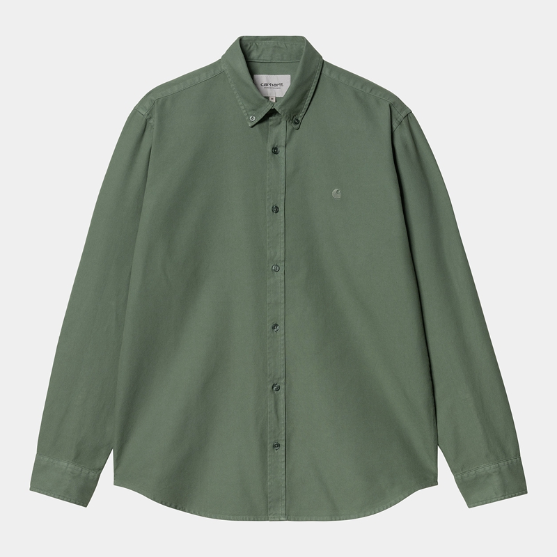 Green Men Carhartt Bolton Shirts | ZAM-713546