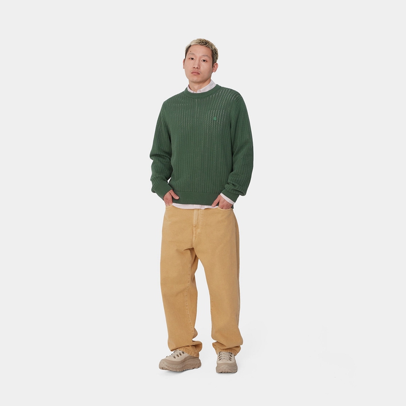 Green Men Carhartt Calen Sweatshirt | KSC-840591