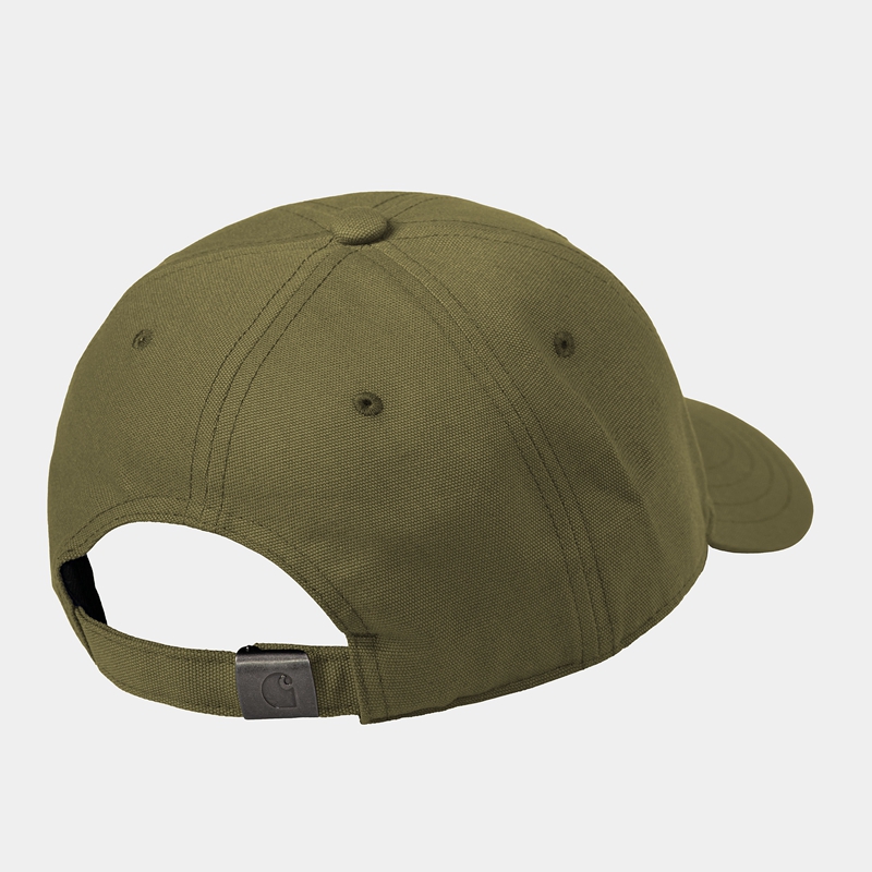 Green Men Carhartt Canvas Script Hats | ISD-832479