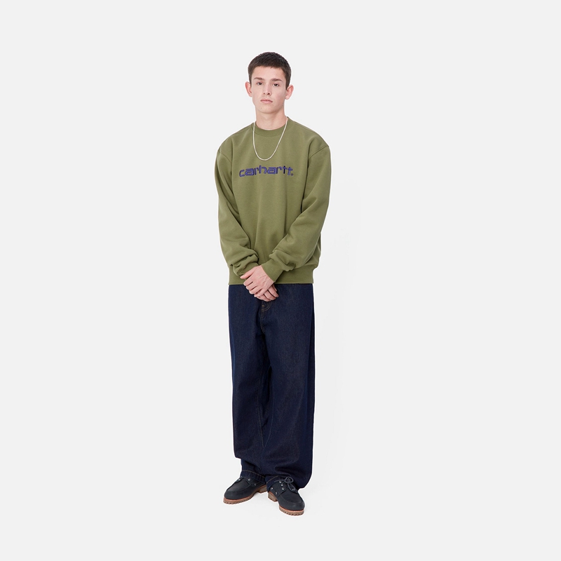 Green Men Carhartt Carhartt Sweatshirt | BVP-465327