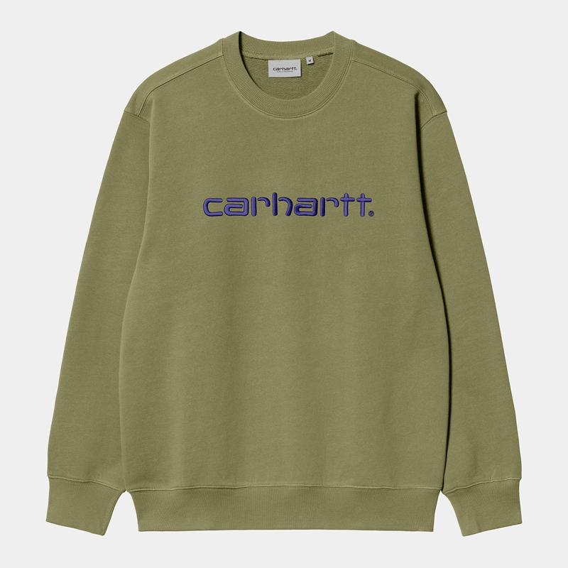 Green Men Carhartt Carhartt Sweatshirt | BVP-465327