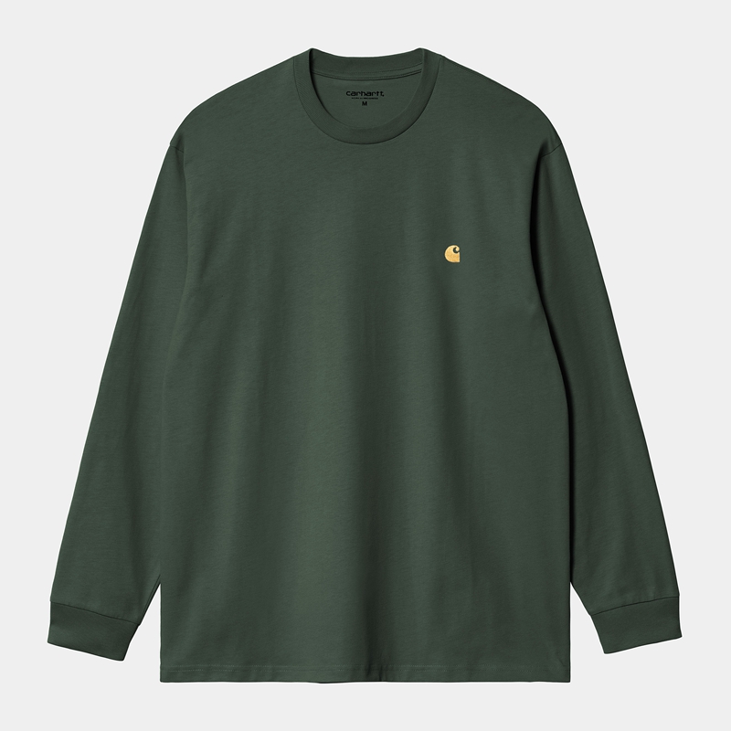 Green Men Carhartt Chase Sweatshirt | UZY-086429