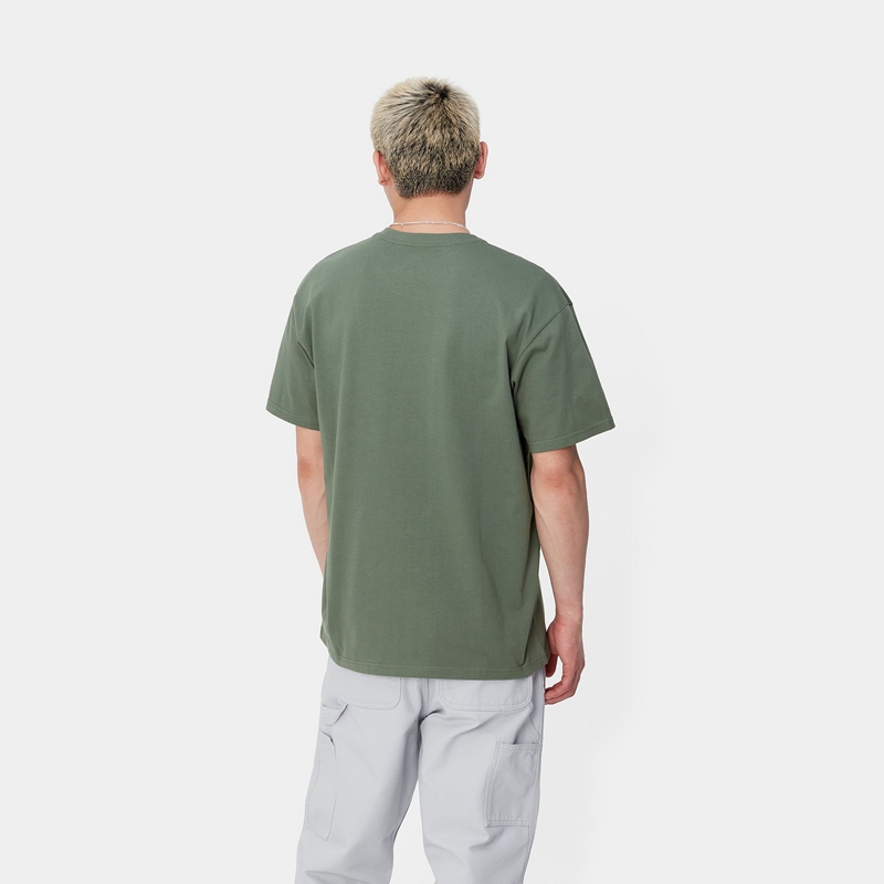 Green Men Carhartt Chase T-Shirt | GET-763215