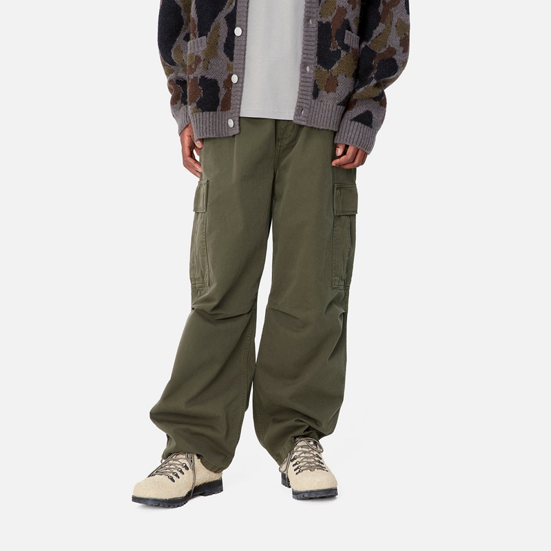 Green Men Carhartt Cole Cargo Pants | IKJ-502867