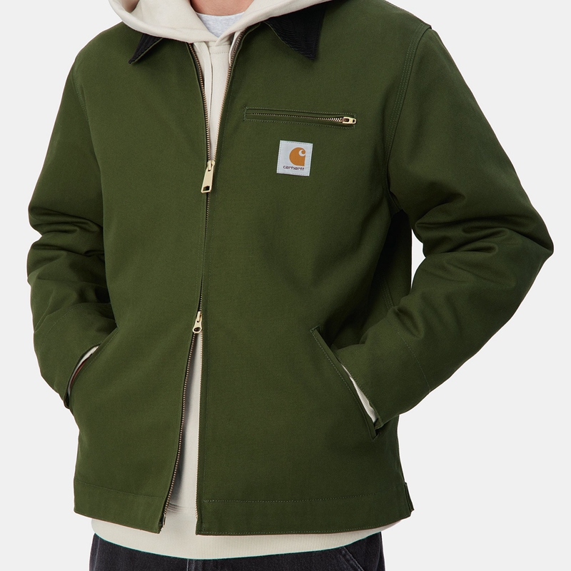 Green Men Carhartt Detroit Winter Jackets | FXA-680421