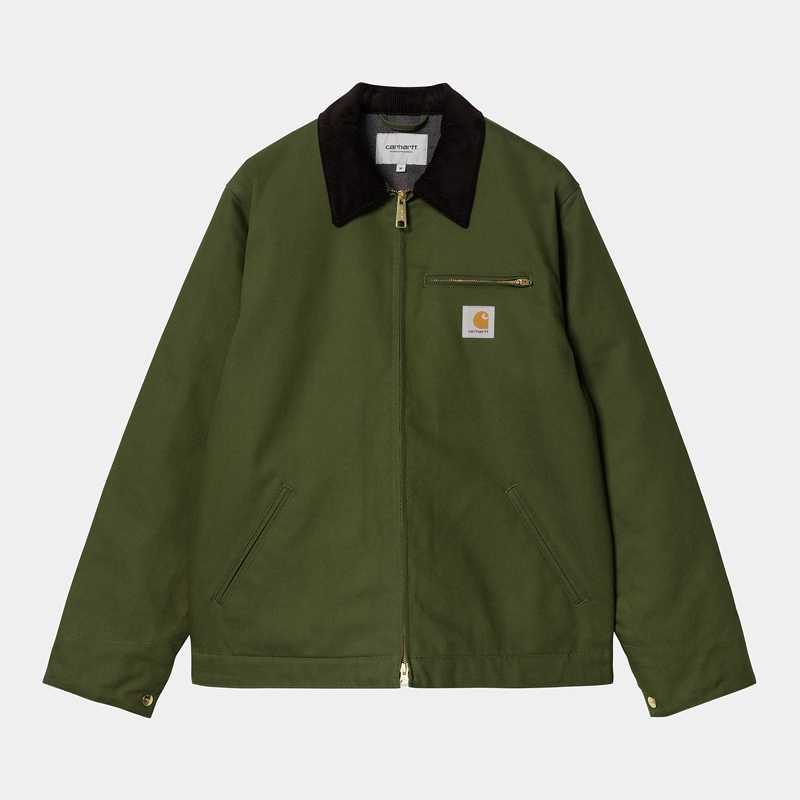 Green Men Carhartt Detroit Winter Jackets | FXA-680421