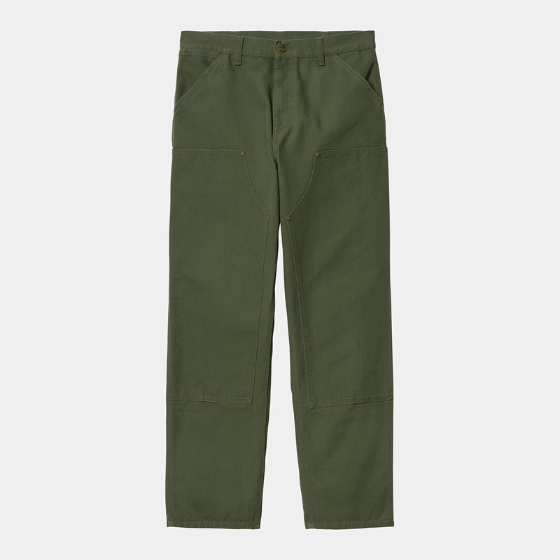 Green Men Carhartt Double Knee Pants | XMY-362570