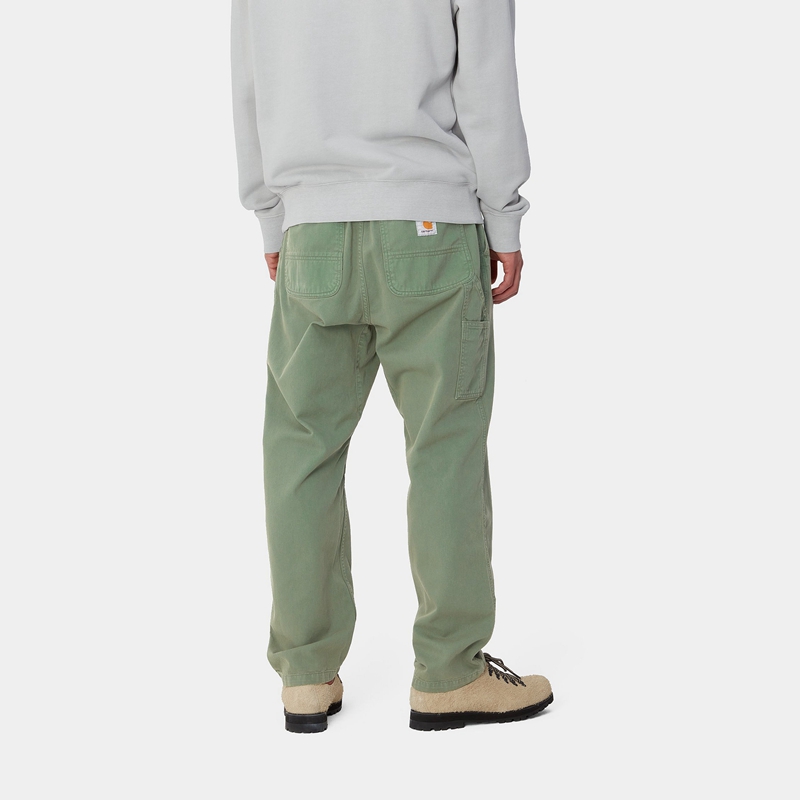 Green Men Carhartt Flint Pants | MWS-375428