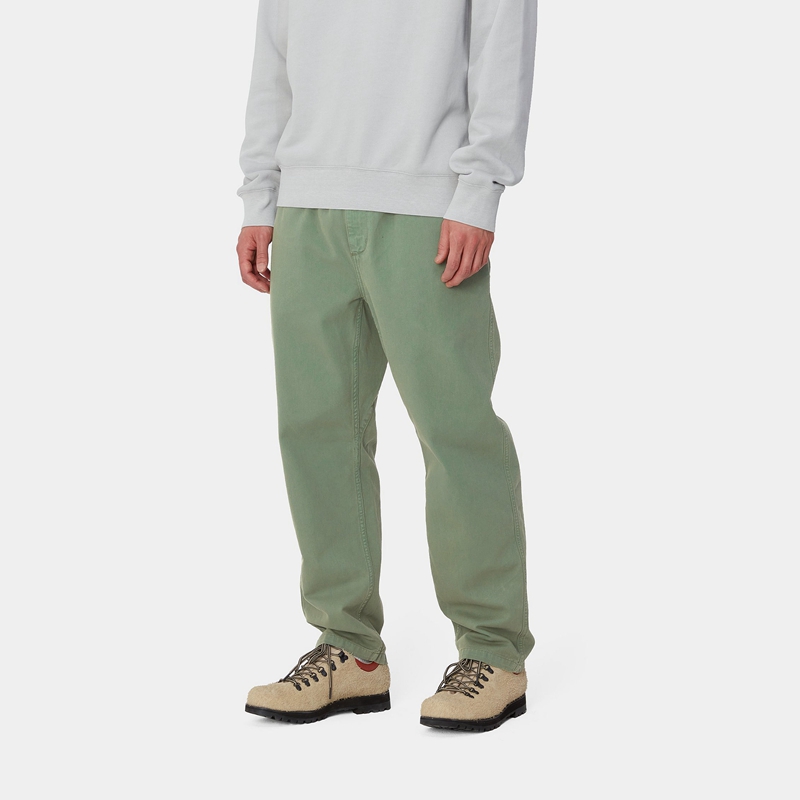 Green Men Carhartt Flint Pants | MWS-375428