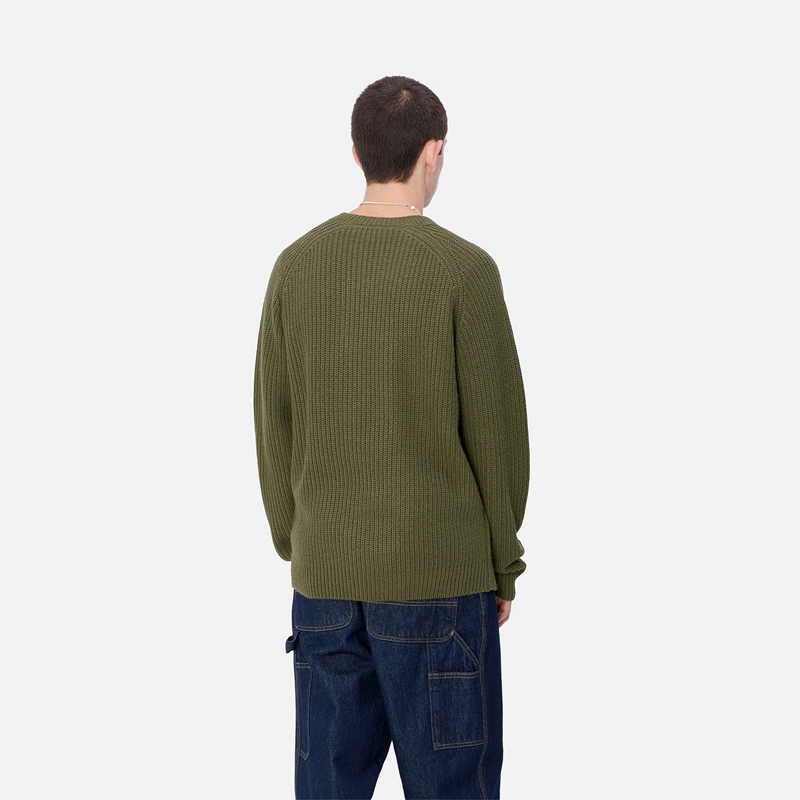 Green Men Carhartt Forth Sweatshirt | KON-604517