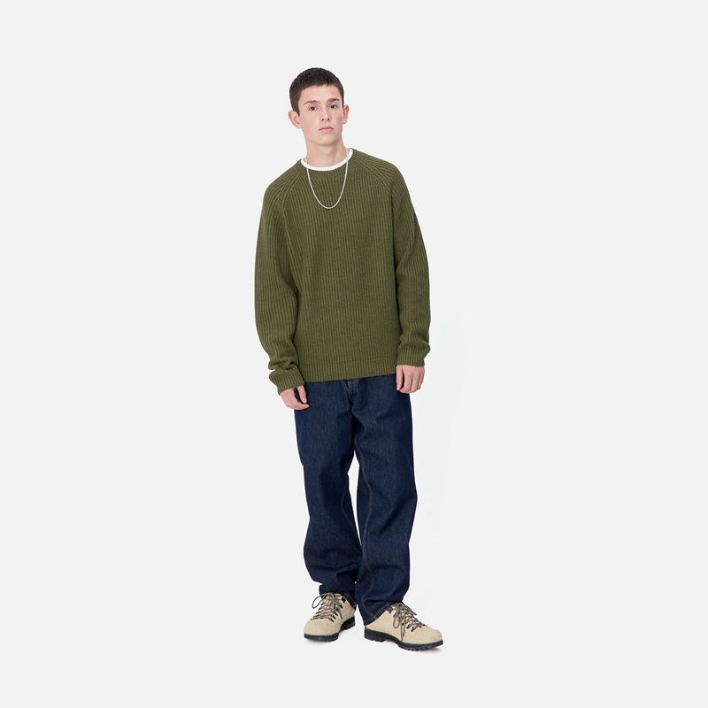 Green Men Carhartt Forth Sweatshirt | KON-604517