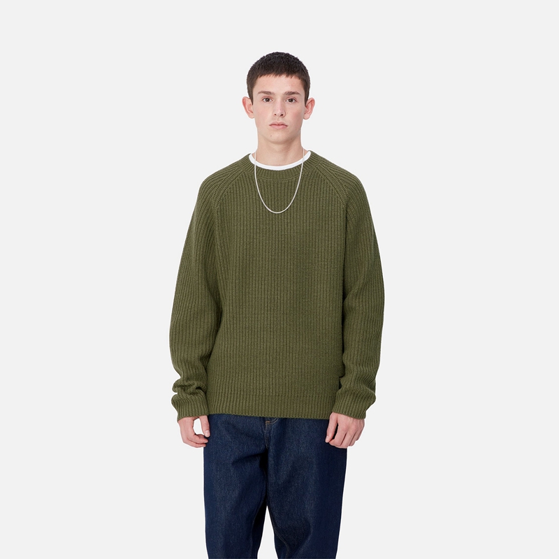 Green Men Carhartt Forth Sweatshirt | KON-604517