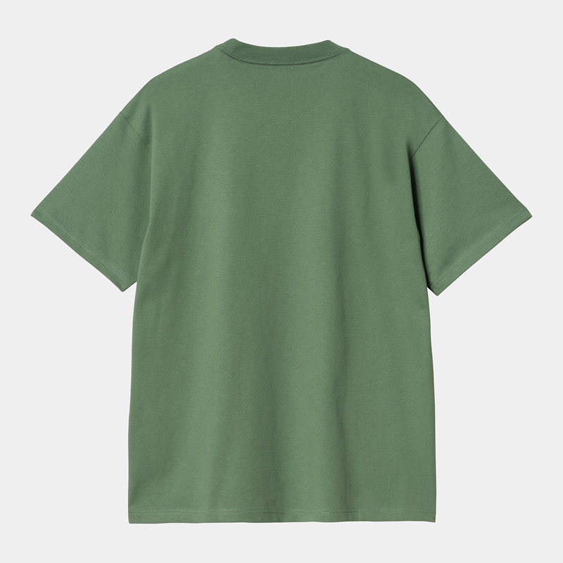 Green Men Carhartt Graphic Works T-Shirt | QCB-283605