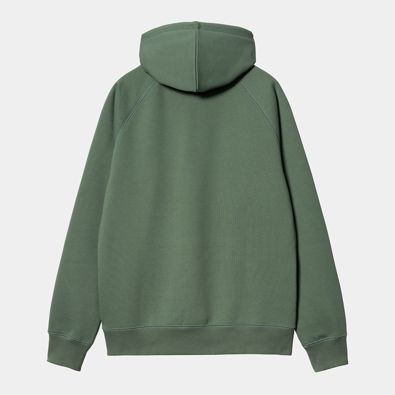 Green Men Carhartt Hooded Chase Hoodie | YFZ-952807