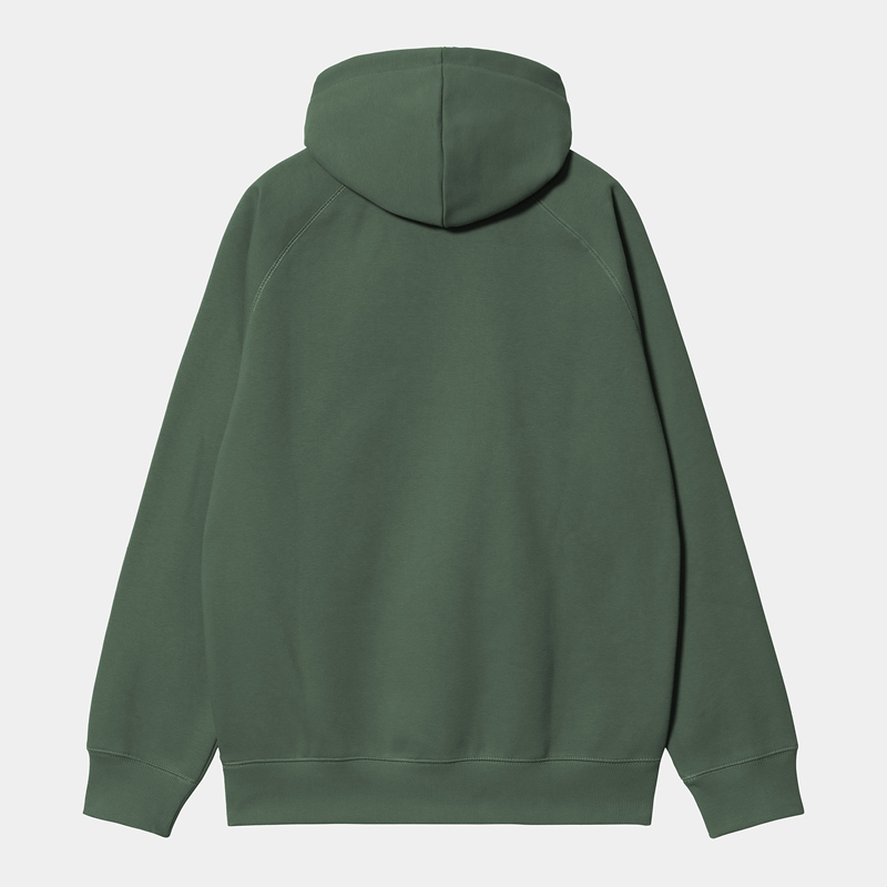 Green Men Carhartt Hooded Chase Hoodie | TAD-075392