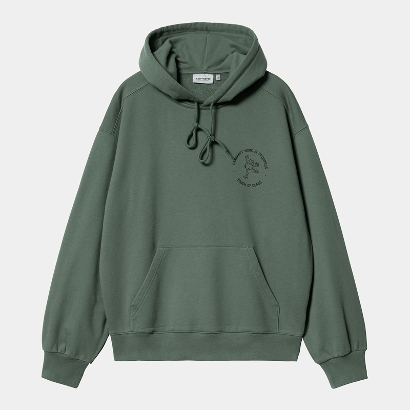 Green Men Carhartt Hooded Stamp Hoodie | LJB-840972