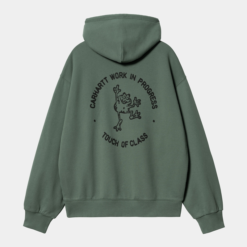 Green Men Carhartt Hooded Stamp Hoodie | LJB-840972