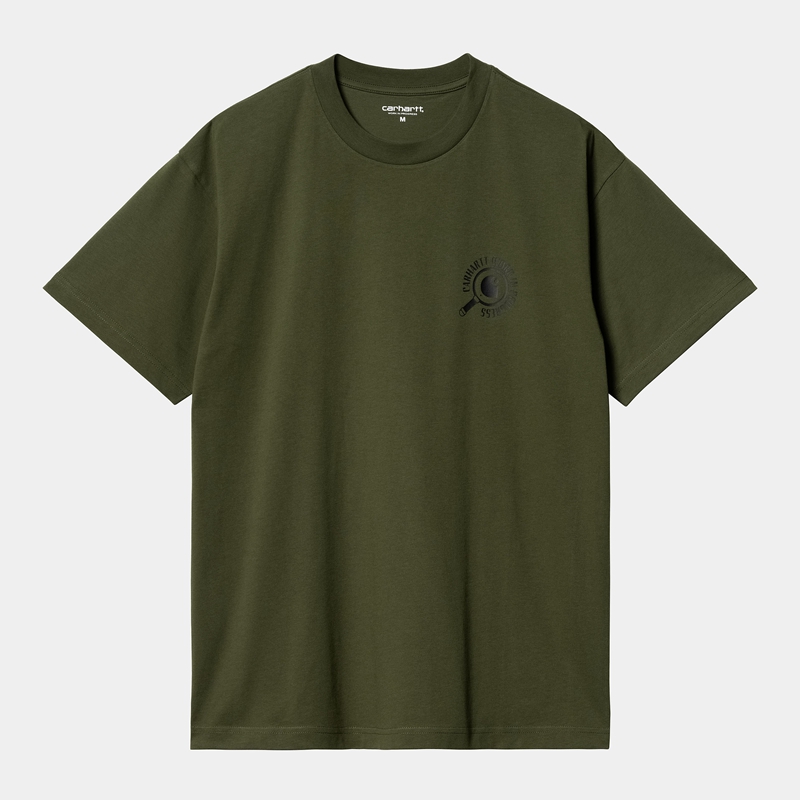 Green Men Carhartt Inspector T-Shirt | SJP-068214