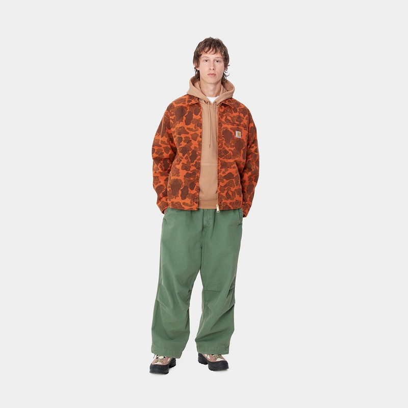 Green Men Carhartt Judd Pants | SXZ-309524